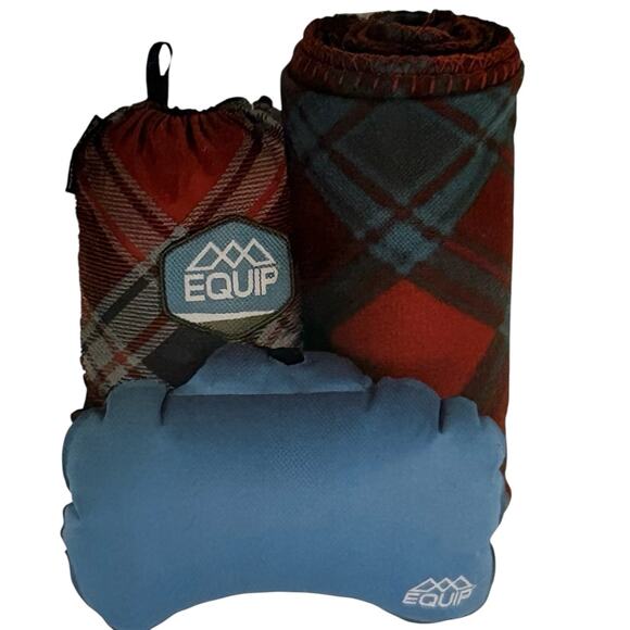 Equip Hammock Bundle – 1 Person Nylon Hammock + Fleece Blanket + Pillow 108x56" - Picture 1 of 10